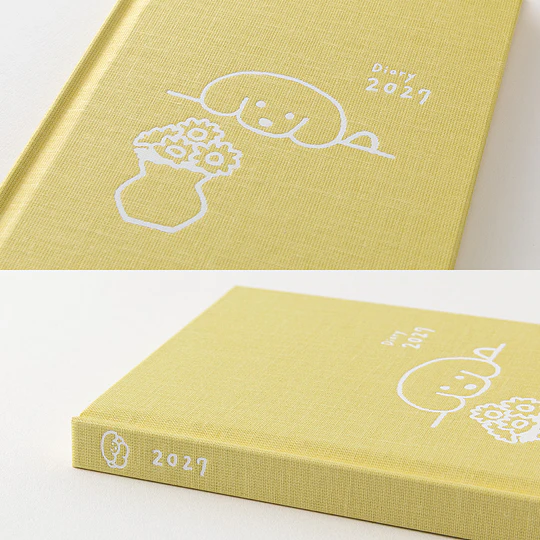 Midori Agenda Dog 2027 (B6) Yellow