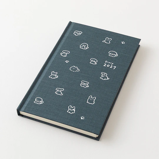 Midori Agenda Dog 2027 (B6) Navy