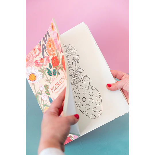 Libro de Pintar Floralia Casa Lapín