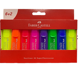 Destacador Faber-Castell TL 46 Super Fluor (8 Colores)