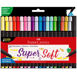 Faber Castell SuperSoft - Set 20 Marcadores