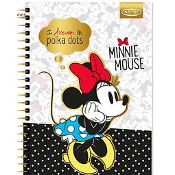 CUADERNO ESPECIAL ARTEL 150 HOJAS DISEÑO MINNIE DOTS 2024