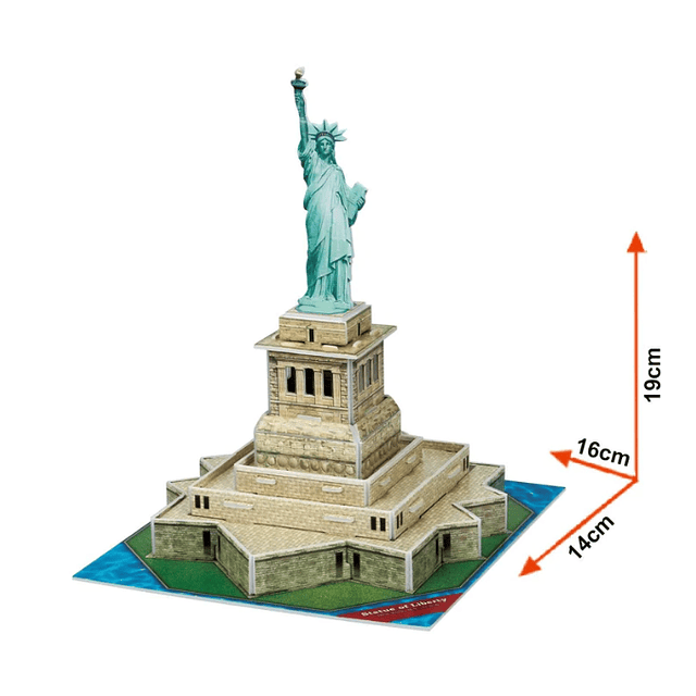 New York Estatua de la Libertad Miniatura Armable Puzzle 3D