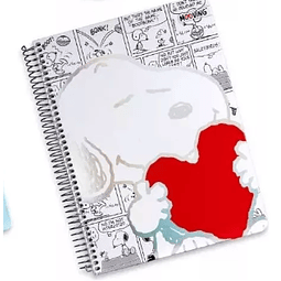 Cuaderno Carta Snoopy - 3 Materias / Papel Premium 80G