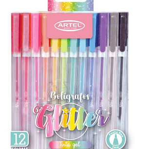 Lapiceros Glitter  Artel