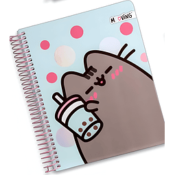 Cuaderno Triple 1/2 Oficio Papel Premium 80 g Pusheen Mooving