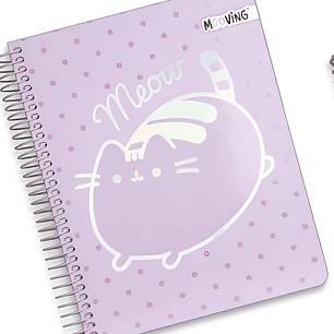 Cuaderno Triple 1/2 Oficio Papel Premium 80 g Pusheen Mooving