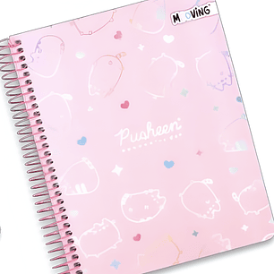 Cuaderno Triple 1/2 Oficio Papel Premium 80 g Pusheen Mooving