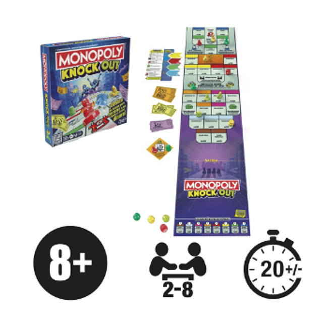 JUEGO DE MESA MONOPOLY KNOCKOUT