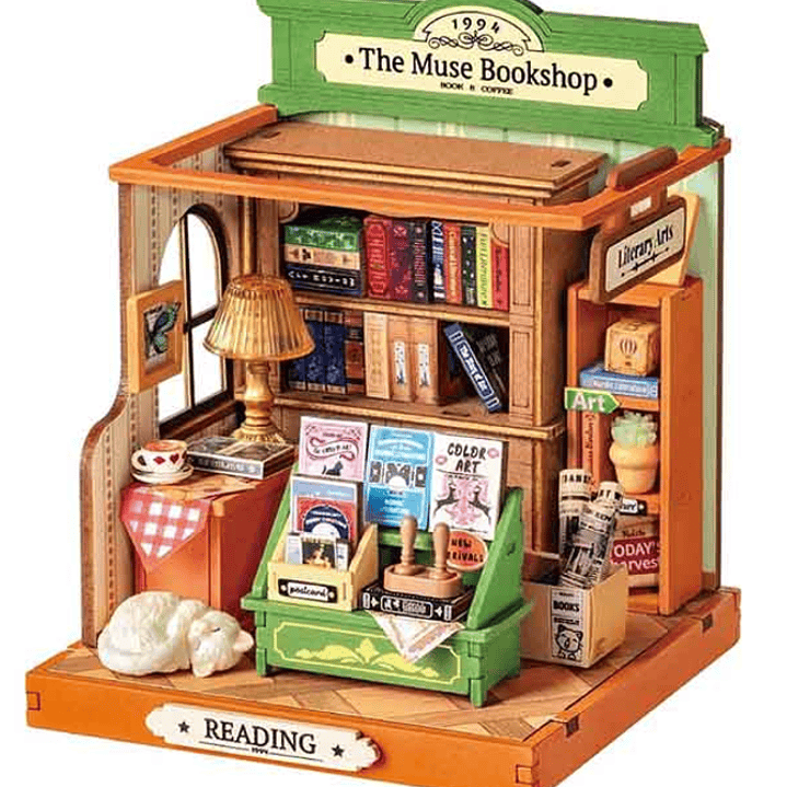 Miniatura Libreria The Muse Bookshop Robotime 1