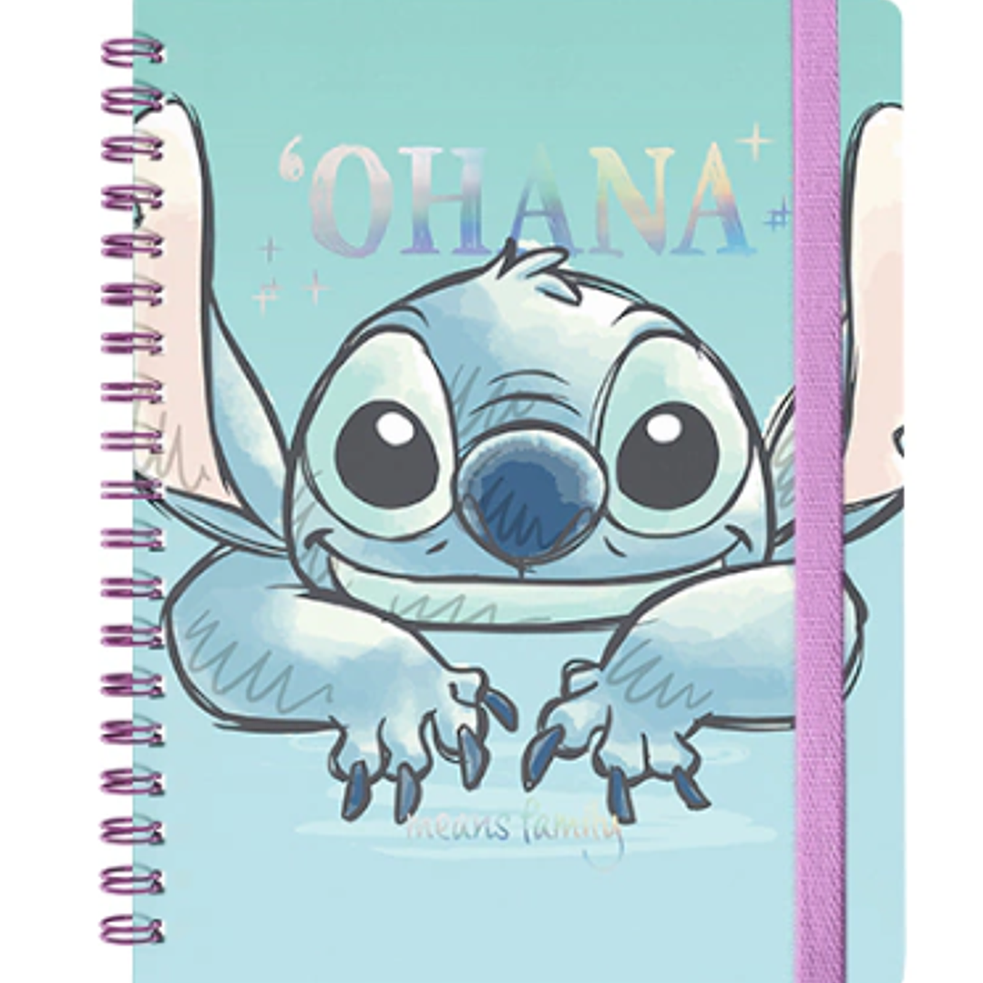 LIBRETA STITCH LÍNEAS A5 TURQUESA 1