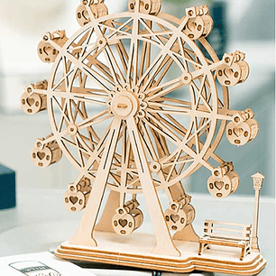 Rueda de la Fortuna MINI Puzzle 3D de Madera Ferris Wheel