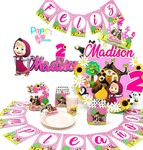 Cotillón Masha y el oso 3