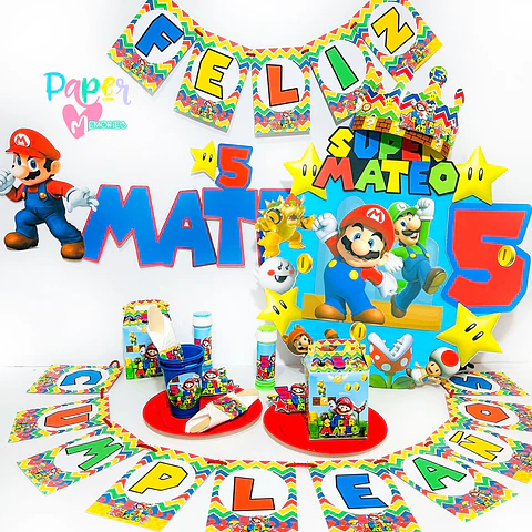 Cotillón Super Mario 1