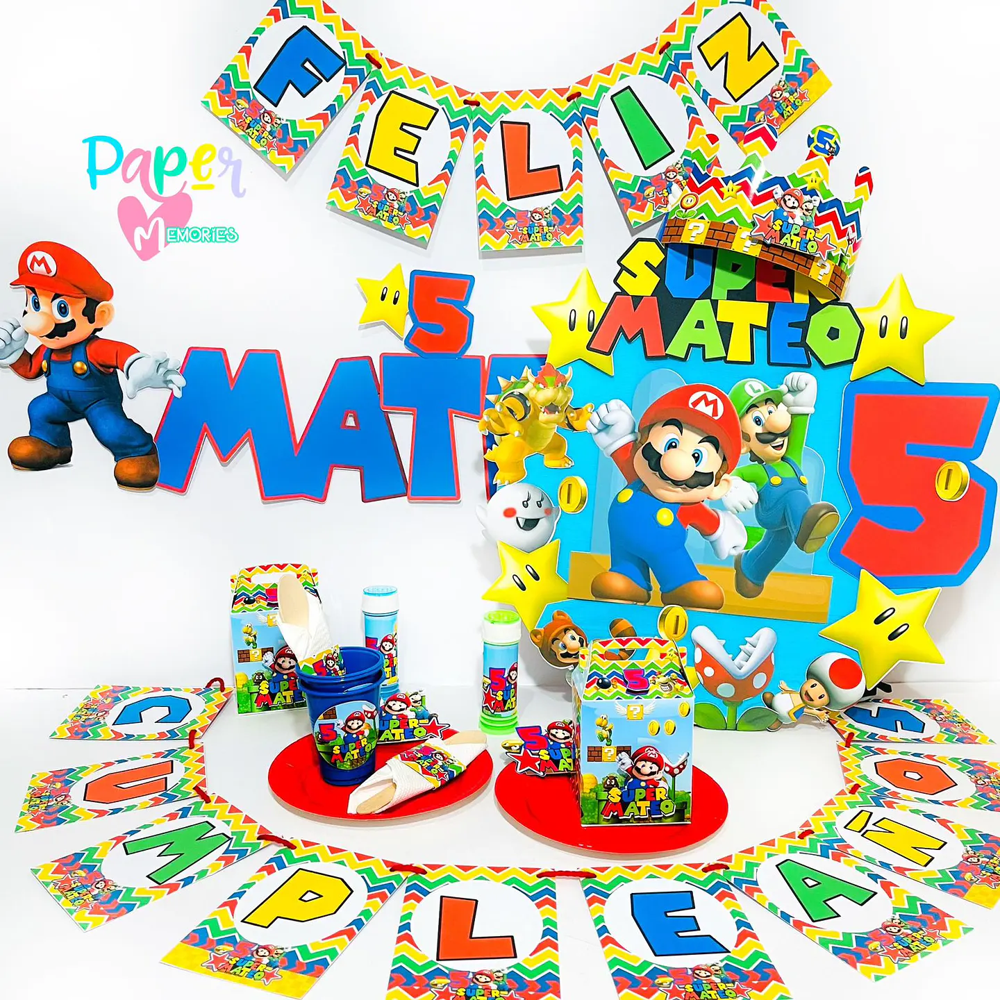 Cotillón Super Mario 1 1