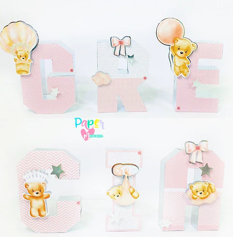 Decoración baby shower 3D 
