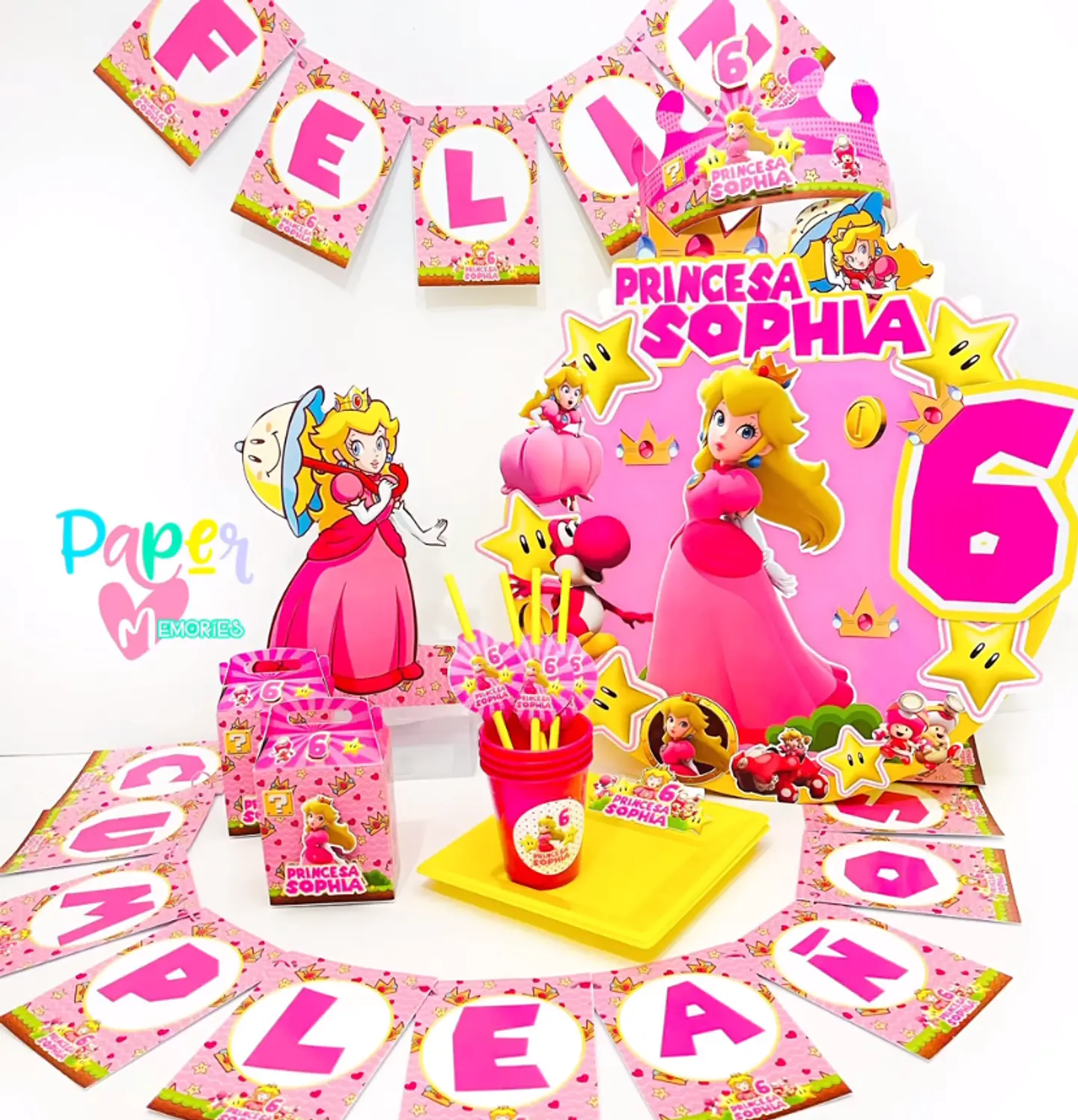 Cotillón Princesa Peach 3 1