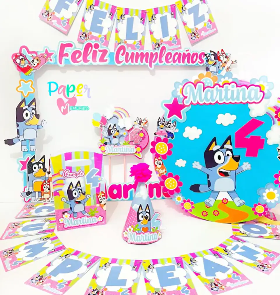 Cotillón Bluey 7 1