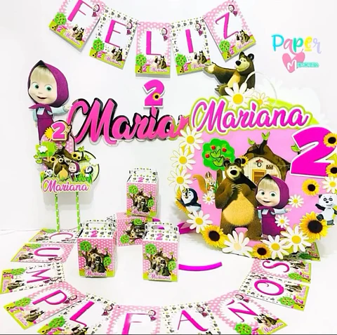 Cotillón Masha y el oso 1