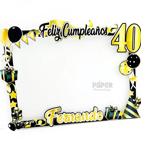 Marco selfie cumpleaños