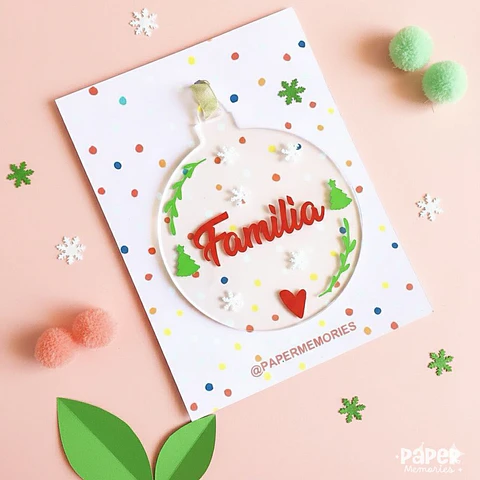 Esferas navideñas acrílicas