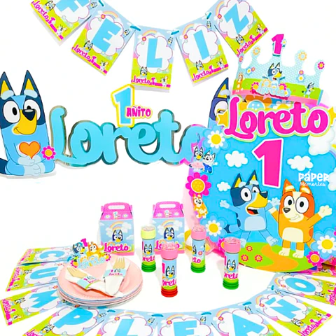 Cotillón Bluey 4