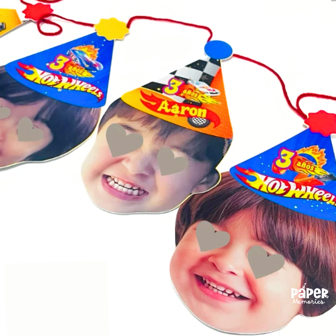 Banderin caritas de bebe 1