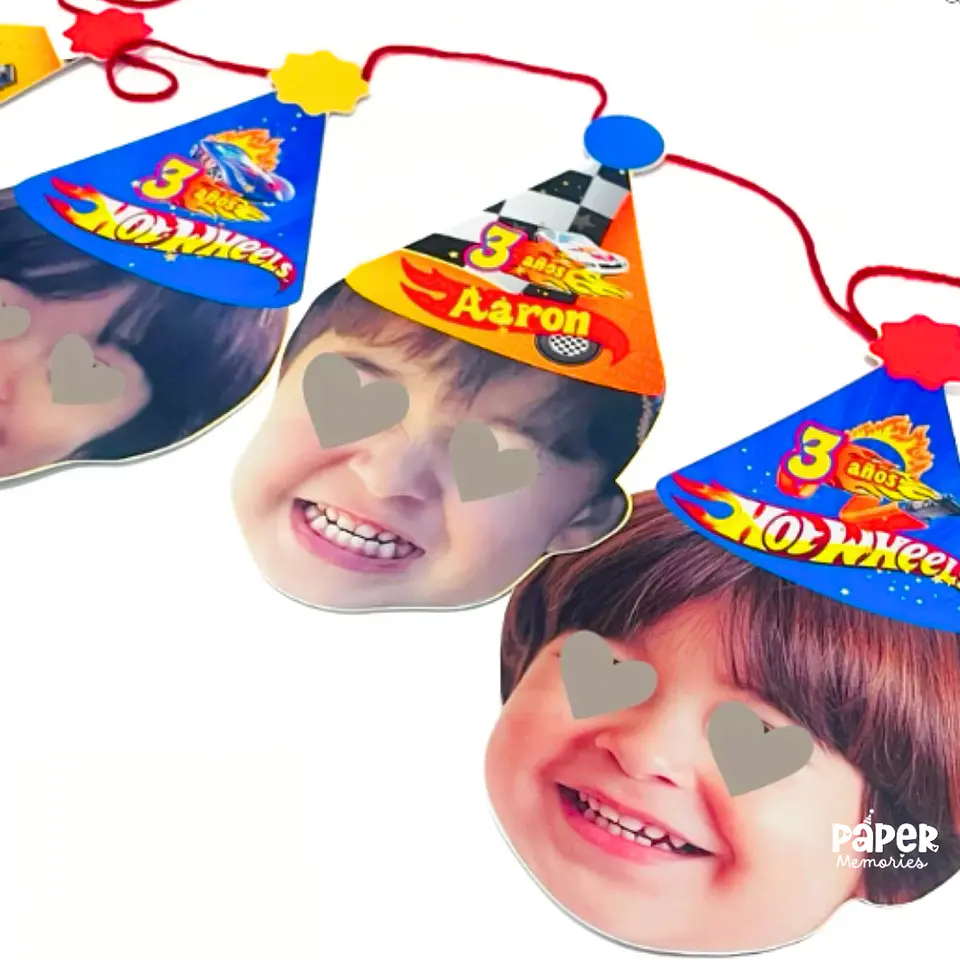 Banderin caritas de bebe 1
