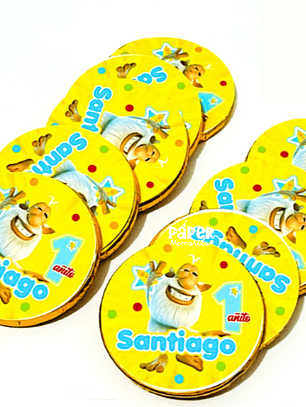 Monedas de chocolate