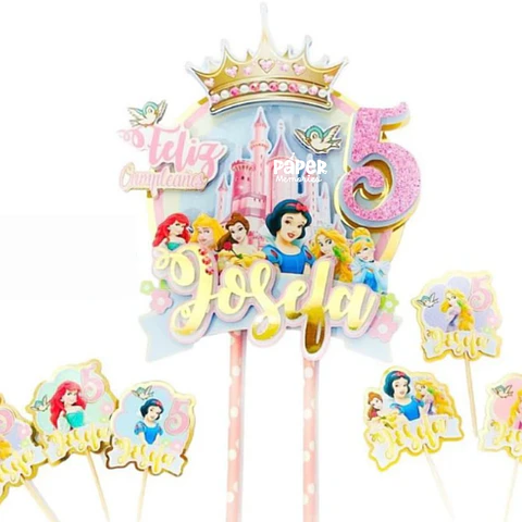 Topper cake y 12 Mini toppers