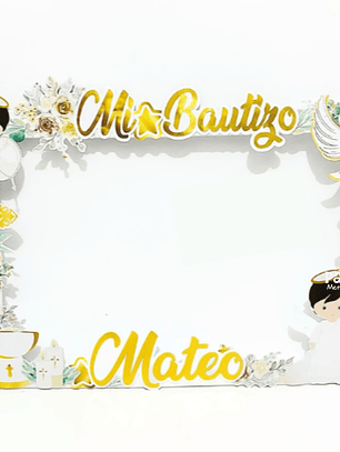 Marco selfie Bautizo, comunión, 