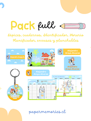 Etiquetas Escolares Pack Full
