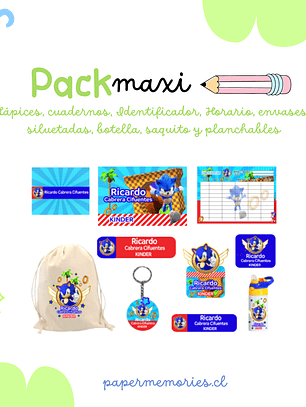 Etiquetas Escolares Pack Maxi