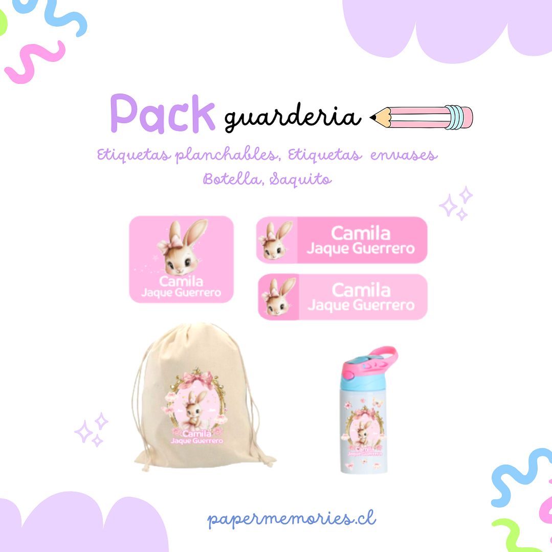Etiquetas Escolares Pack Guarderia 1