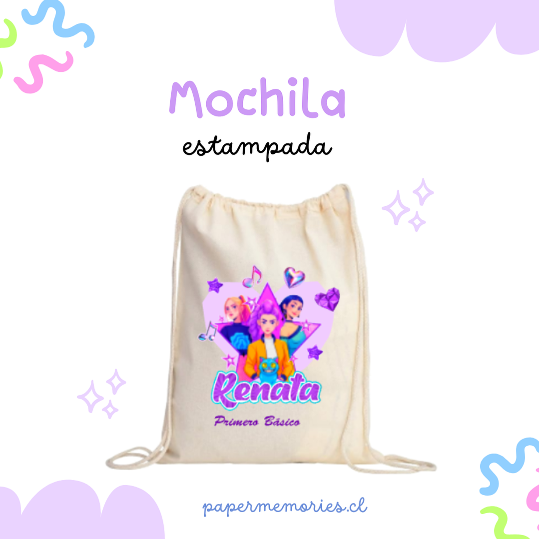 Saquito mochila personalizadas 2