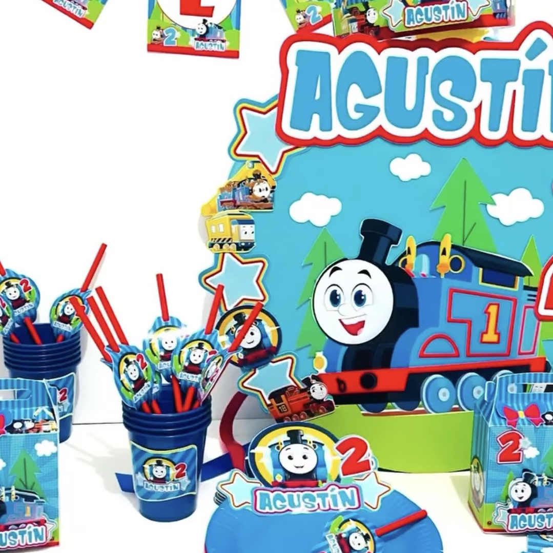 Cotillón tren thomas 1 1