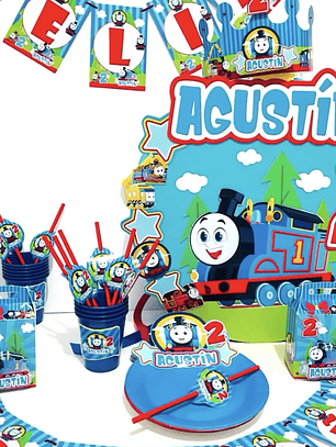 Cotillón tren thomas 1