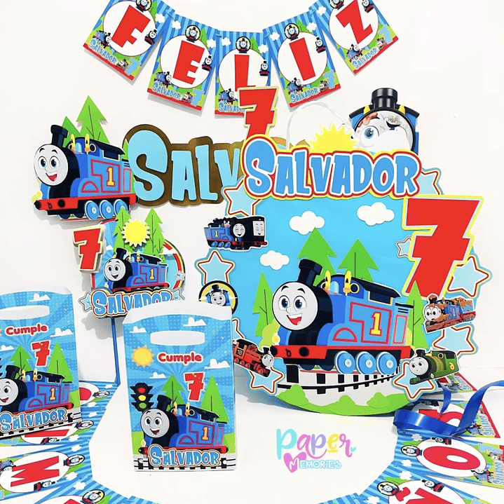 Cotillón tren thomas 2 1