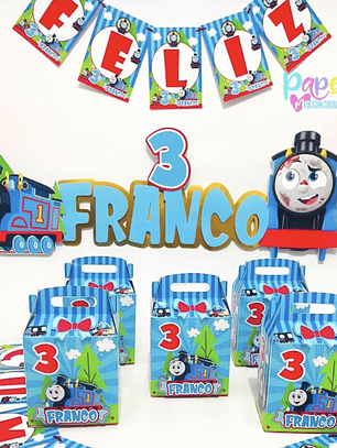 Cotillón tren thomas 3