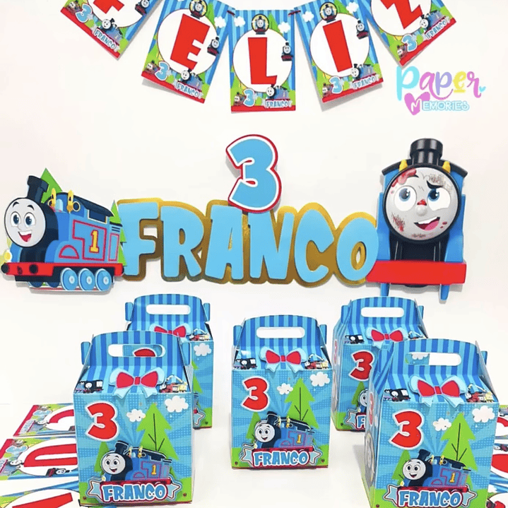 Cotillón tren thomas 3 1