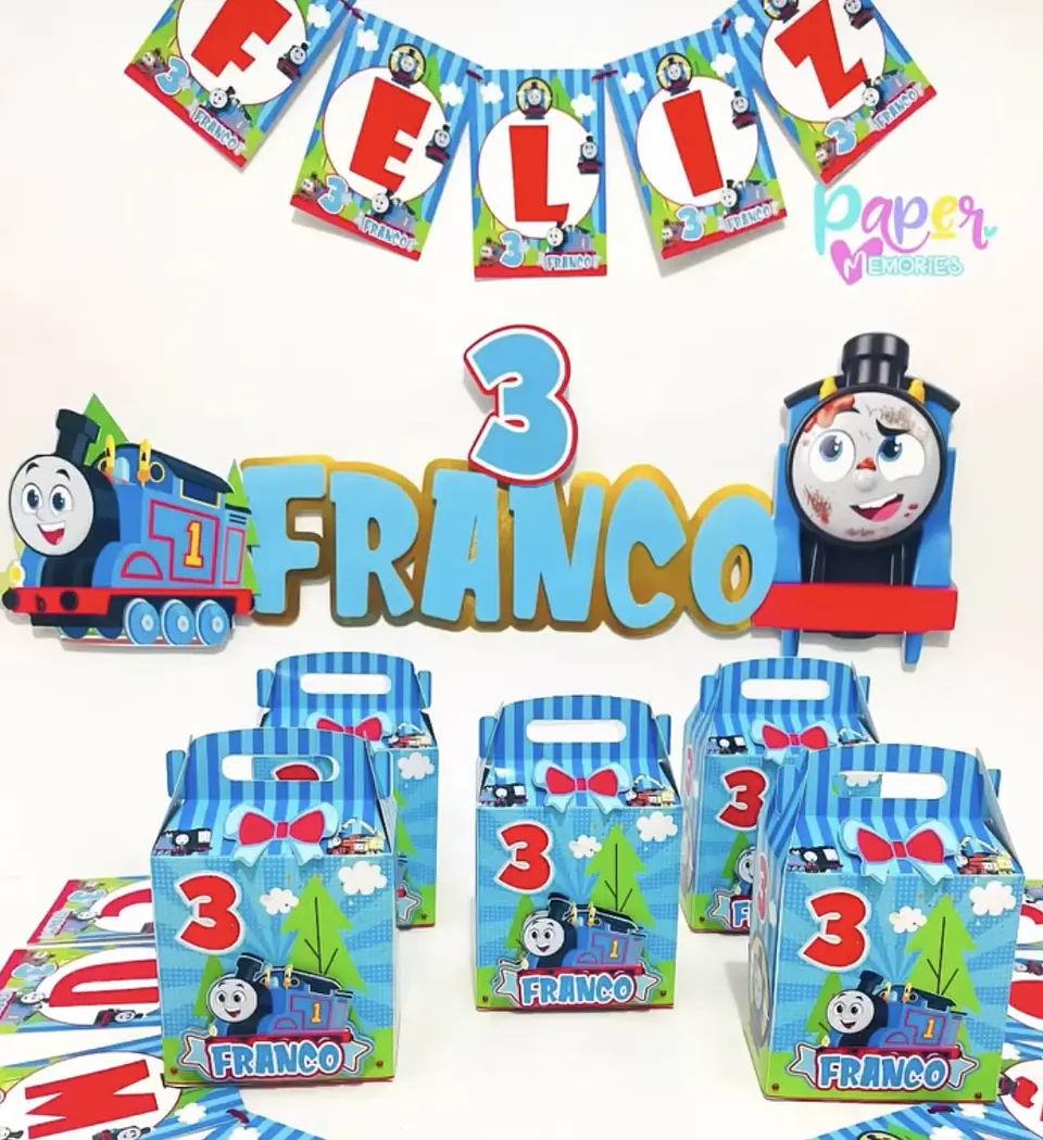 Cotillón tren thomas 3 1
