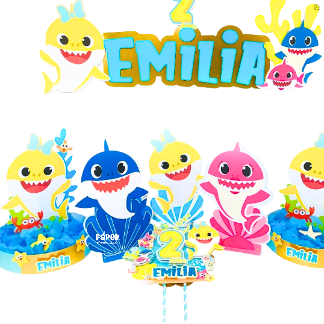 Cotillón baby shark 4 1