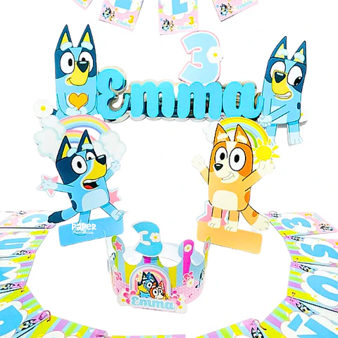 Cotillón Bluey 8