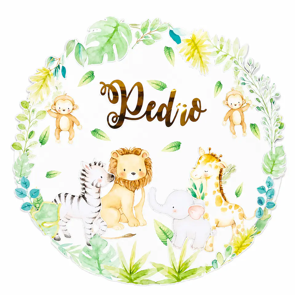 Nombre Circular 50cm baby shower 1