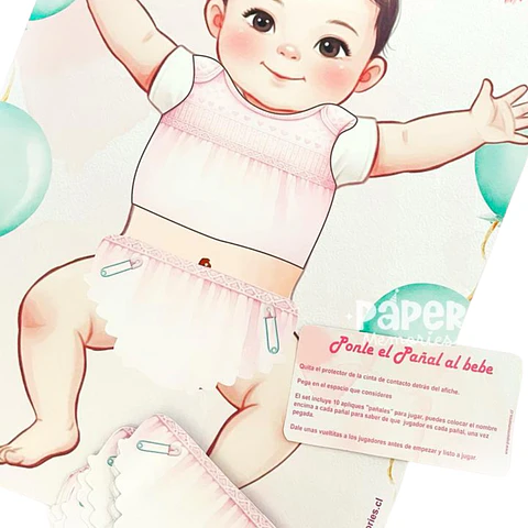 Juego ponle el pañal al bebe