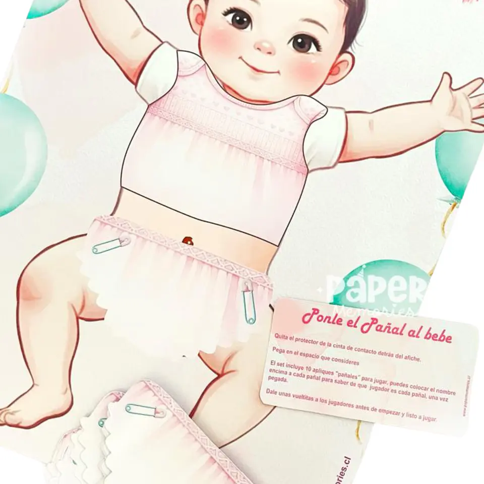 Juego ponle el pañal al bebe 1