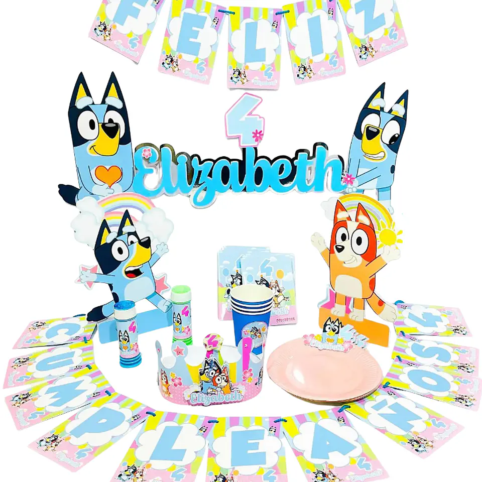 Cotillón Bluey  1