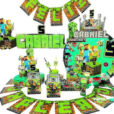 Cotillón Minecraft