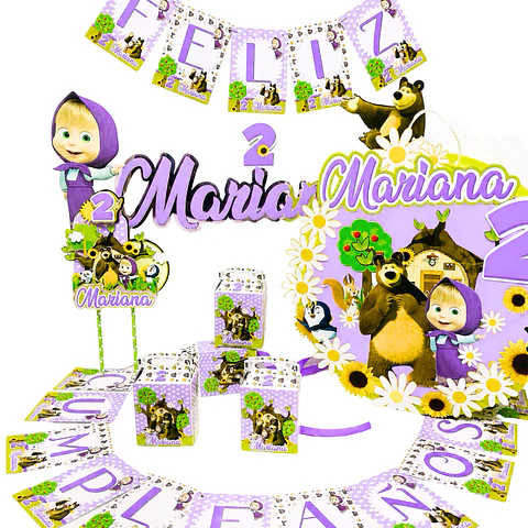 Cotillón Masha y el oso 