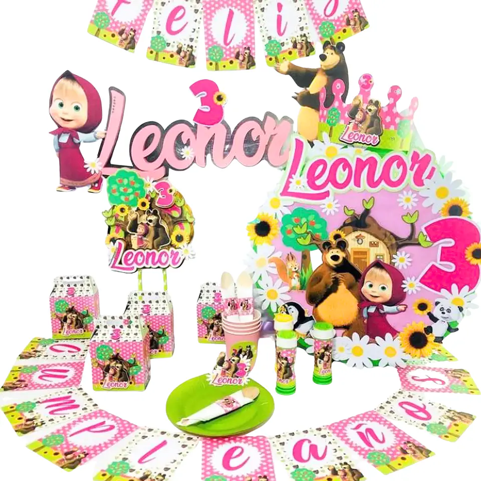 Cotillón Masha y el oso  1